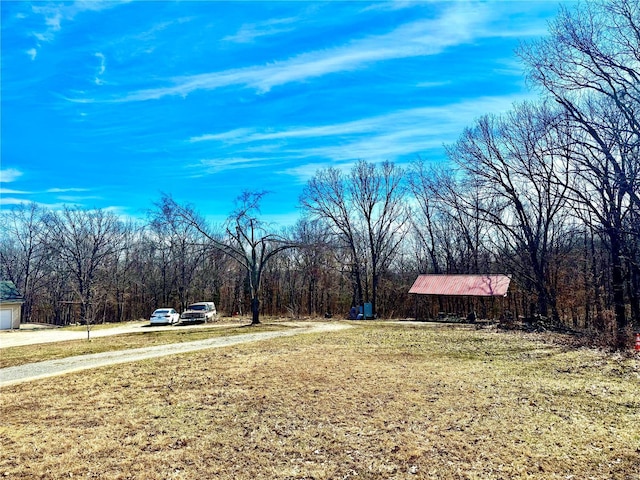 2560 Birch St, Doe Run, MO 63637 - view of grassy yard featuring a wooded view