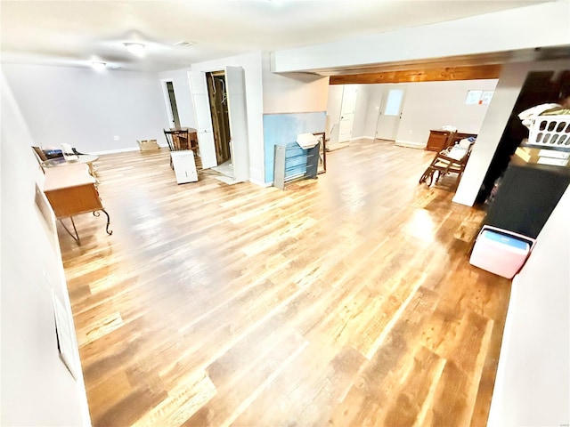 2560 Birch St, Doe Run, MO 63637 - living room featuring light wood-style flooring and baseboards