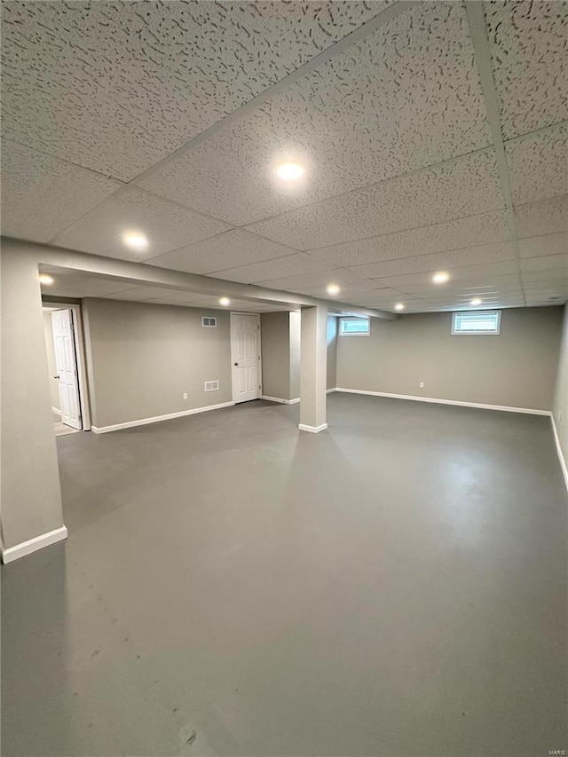 926 Justice Ct, Florissant, MO 63034 - basement featuring baseboards and recessed lighting
