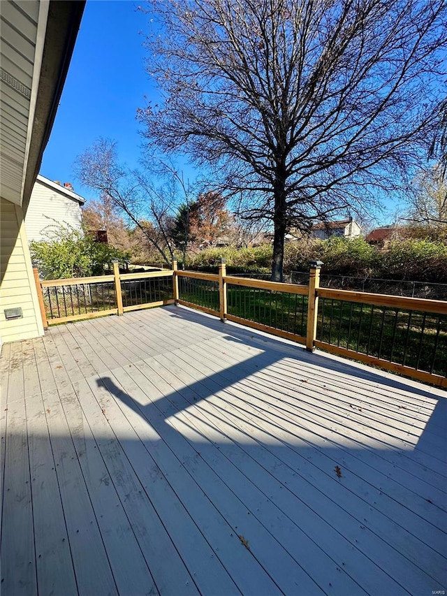 926 Justice Ct, Florissant, MO 63034 - view of wooden deck
