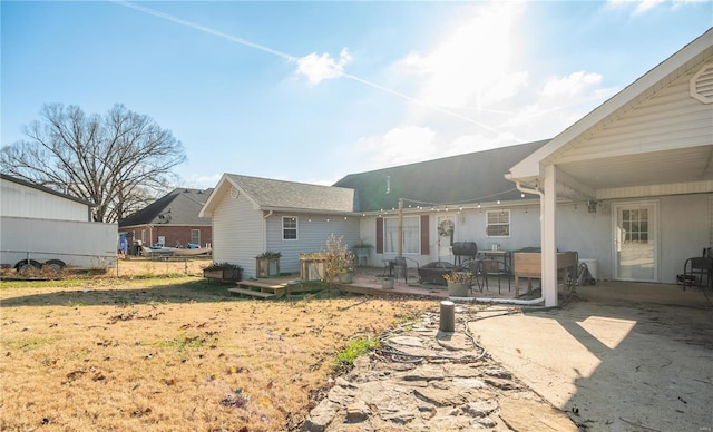 203 Borth St, Doniphan, MO 63935 - rear view of house with a patio area and a wooden deck