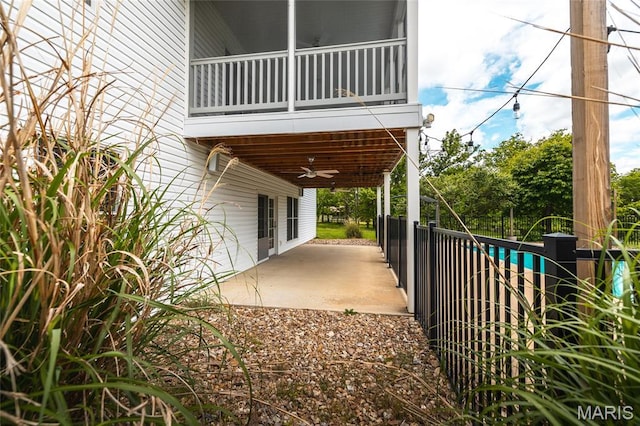 14280 County Road 8100, Rolla, MO 65401 - view of patio / terrace with a ceiling fan