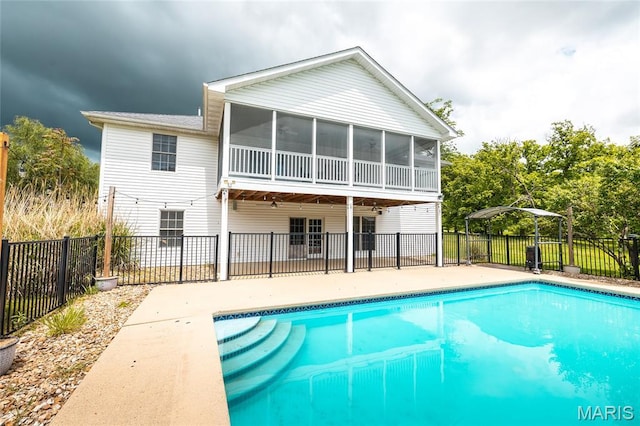 14280 County Road 8100, Rolla, MO 65401 - back of house with a patio and a sunroom