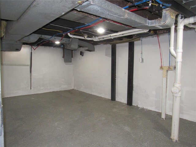 4327 Nelson Dr, Saint Louis, MO 63121 - unfinished basement featuring electric panel