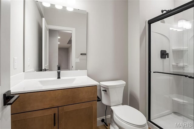 19 Beaver Dr, Creve Coeur, MO 63141 - full bath with a shower stall, toilet, and vanity