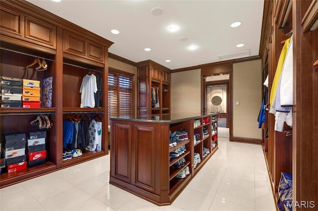 1290 Dry Ridge Rd, Town And Country, MO 63131 - walk in closet with light tile patterned floors