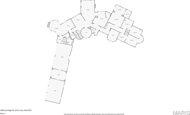 1290 Dry Ridge Rd, Town And Country, MO 63131 - view of home floor plan
