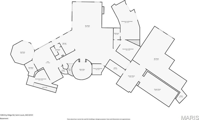 1290 Dry Ridge Rd, Town And Country, MO 63131 - view of home floor plan