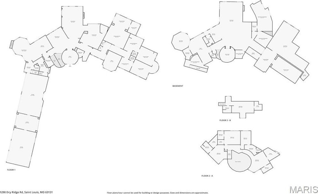 1290 Dry Ridge Rd, Town And Country, MO 63131 - view of floor plan / room layout