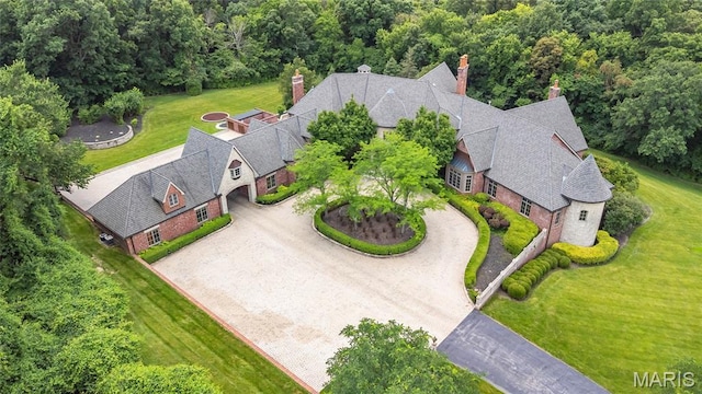 1290 Dry Ridge Rd, Town And Country, MO 63131 - view of subject property with a forest