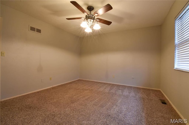 1103 Hampton Ct, Belleville, IL 62223 - carpeted empty room featuring a ceiling fan and baseboards