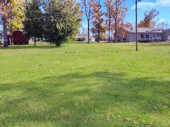 view of grassy yard