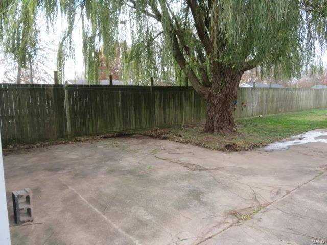 view of patio / terrace featuring a fenced backyard