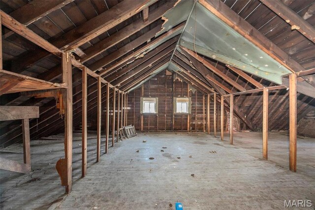 5872 Cabanne Ave, Saint Louis, MO 63112 - view of unfinished attic