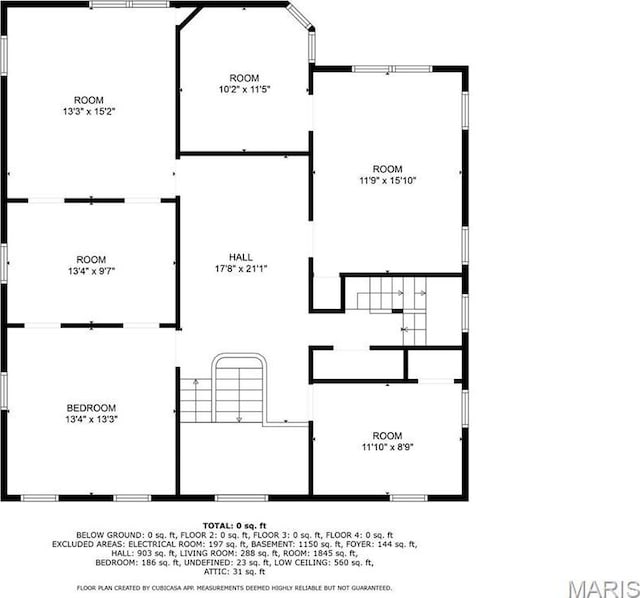 5872 Cabanne Ave, Saint Louis, MO 63112 - floor plan / room layout