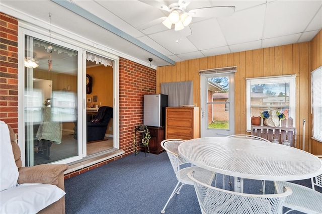 649 Springdale Dr, Belleville, IL 62223 - sunroom / solarium with a ceiling fan