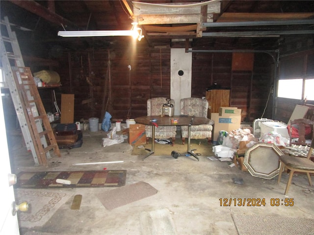 view of basement