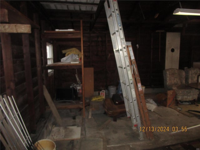 view of below grade area