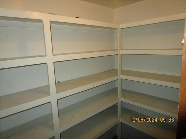 view of storage area
