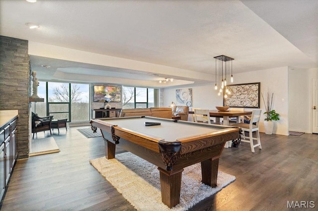 429 Racquet Club Dr Unit 3D-309, Village of Four Seasons, MO 65049 - recreation room with wood finished floors and pool table