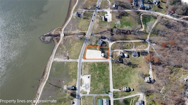 1100 W Main St, Grafton, IL 62037 - view of property location featuring property parcel outlined and a nearby body of water
