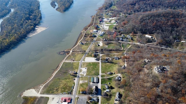 1100 W Main St, Grafton, IL 62037 - view of property location with a nearby body of water and a forest