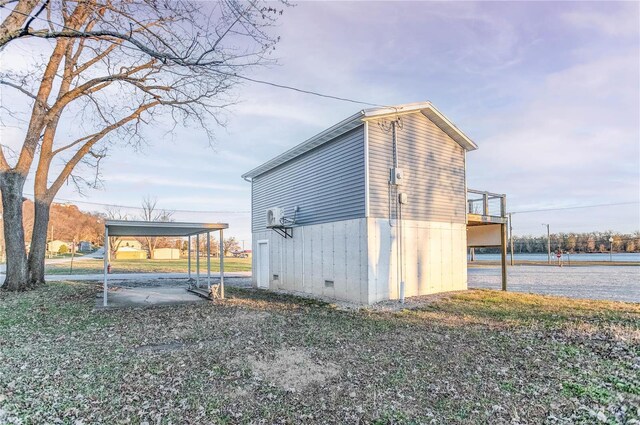 1100 W Main St, Grafton, IL 62037 - view of outbuilding featuring a carport