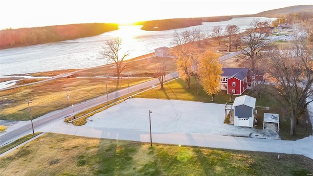 1100 W Main St, Grafton, IL 62037 - view from above of property with a large body of water