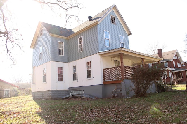 842 Kinzer St, Poplar Bluff, MO 63901 - rear view of property with a porch