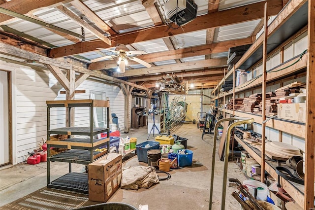 1728 Hitching Post Ln, Farmington, MO 63640 - storage featuring a ceiling fan