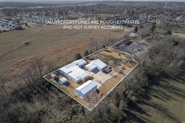 1728 Hitching Post Ln, Farmington, MO 63640 - aerial overview of property's location with property boundaries highlighted
