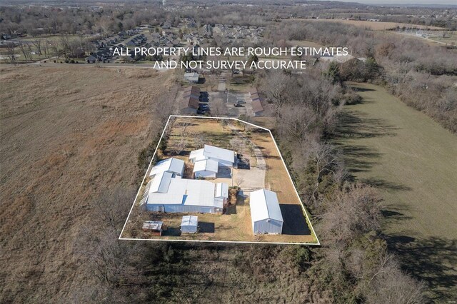 1728 Hitching Post Ln, Farmington, MO 63640 - aerial overview of property's location featuring property boundaries highlighted