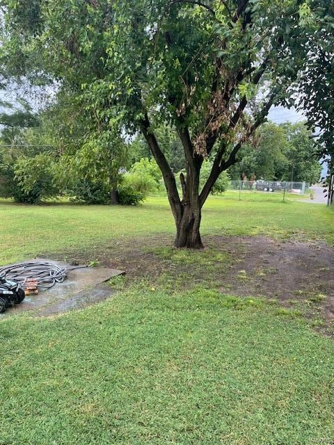 view of grassy yard
