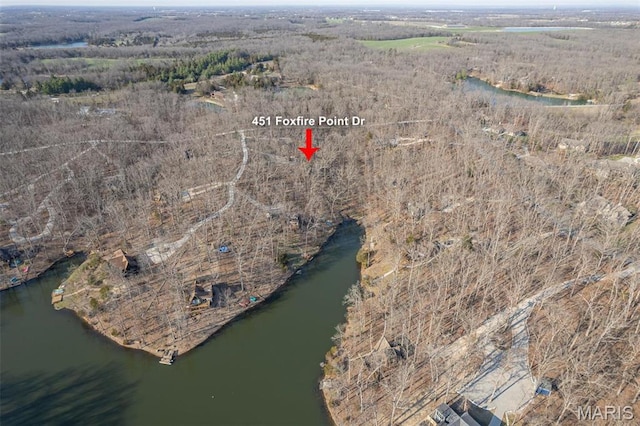 451 Foxfire Point Dr, Wright City, MO 63390 - view of property location with a nearby body of water