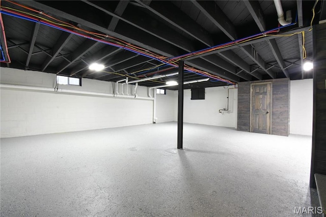 305 E Hauser St, Litchfield, IL 62056 - basement featuring concrete block wall