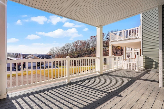 view of wooden terrace