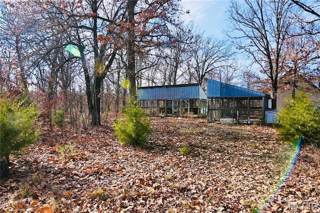 26 Gap Rd, Tunas, MO 65764 - back of house featuring metal roof