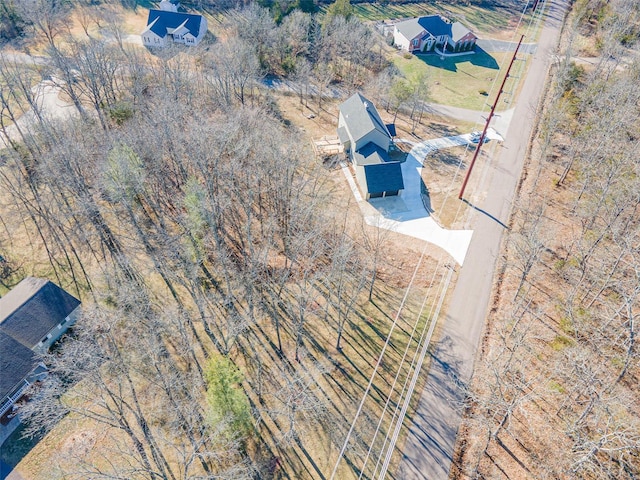 view from above of property