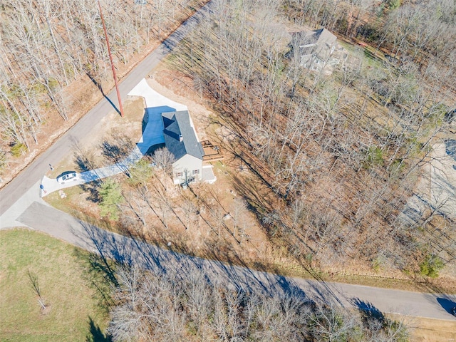 view from above of property
