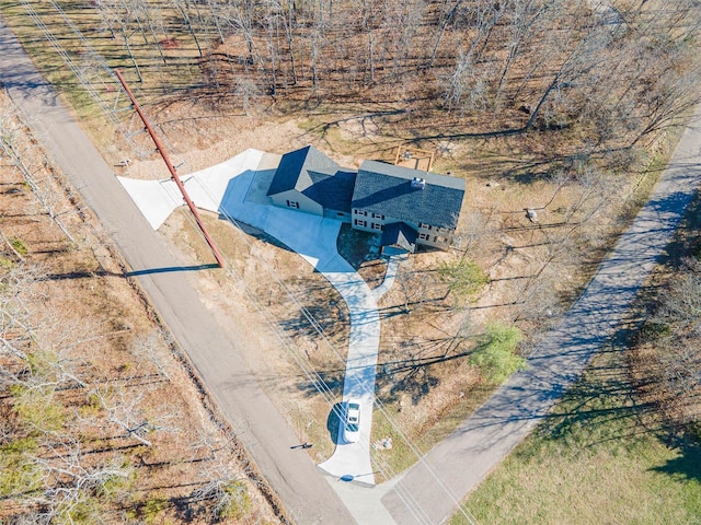 view from above of property