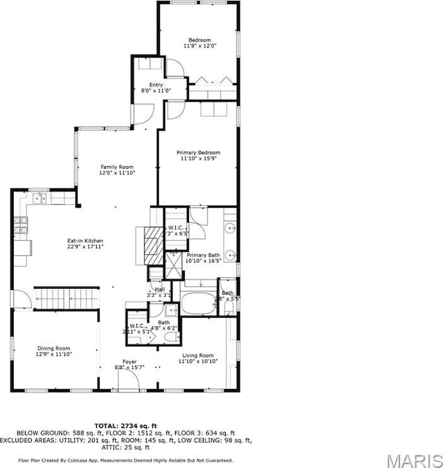 729 W Lockwood Ave, Saint Louis, MO 63122 - view of property floor plan