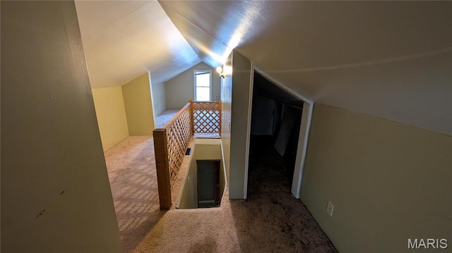 12532 Bellefontaine Rd, Saint Louis, MO 63138 - additional living space featuring carpet and lofted ceiling