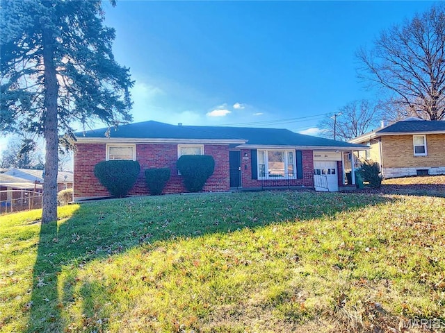 1110 Astoria Dr, Saint Louis, MO 63137 - single story home with brick siding and an attached garage