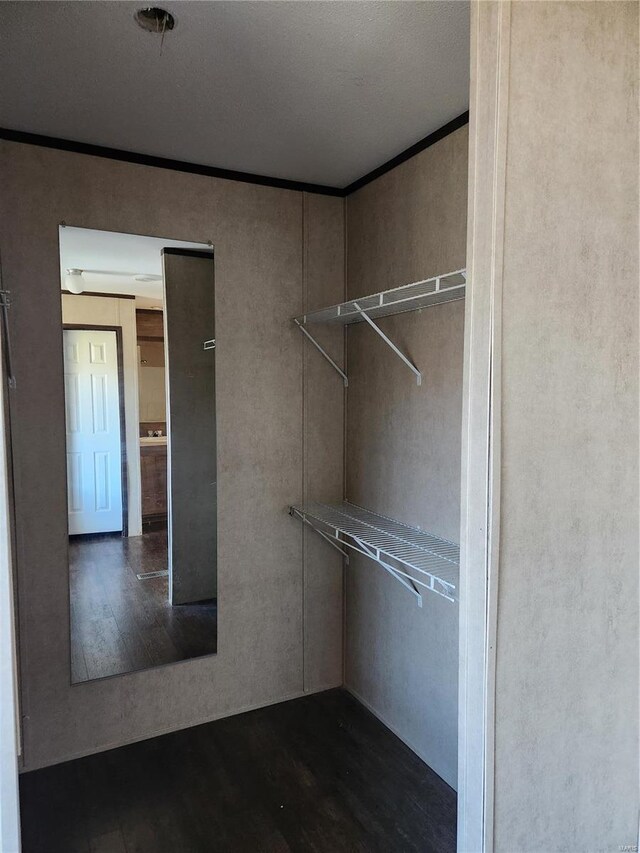 15005 Carthage Rd, Dixon, MO 65459 - spacious closet featuring dark wood finished floors