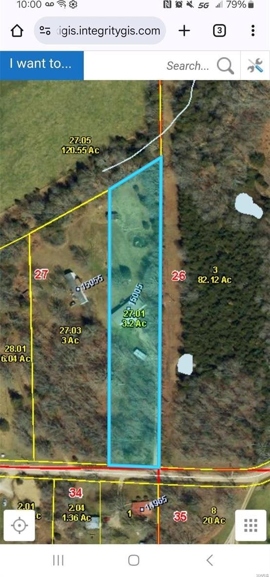 15005 Carthage Rd, Dixon, MO 65459 - map of property location featuring property parcel outlined