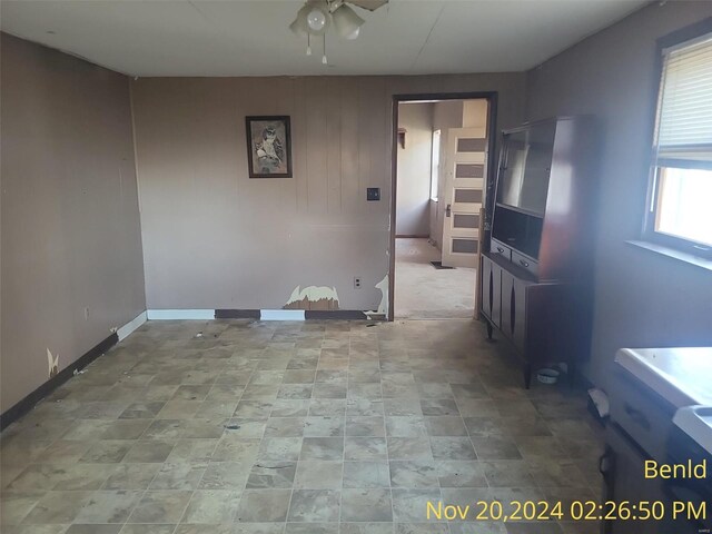 608 N 4th St, Benld, IL 62009 - empty room with ceiling fan and baseboards