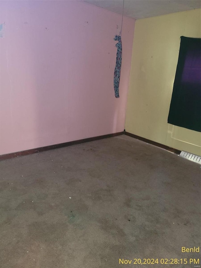 608 N 4th St, Benld, IL 62009 - unfurnished room featuring baseboards and carpet flooring