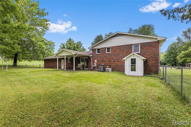 70 Garnet Ln, Cape Girardeau, MO 63701 - back of house with brick siding and a fenced backyard