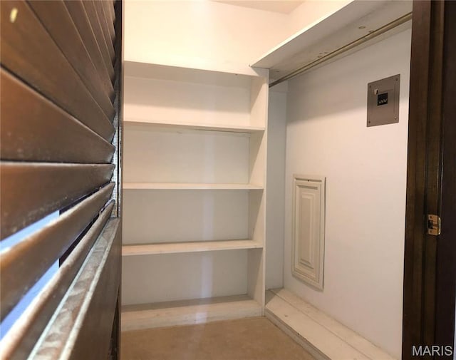 1210 N Prairie, Bloomfield, MO 63825 - walk in closet featuring electric panel