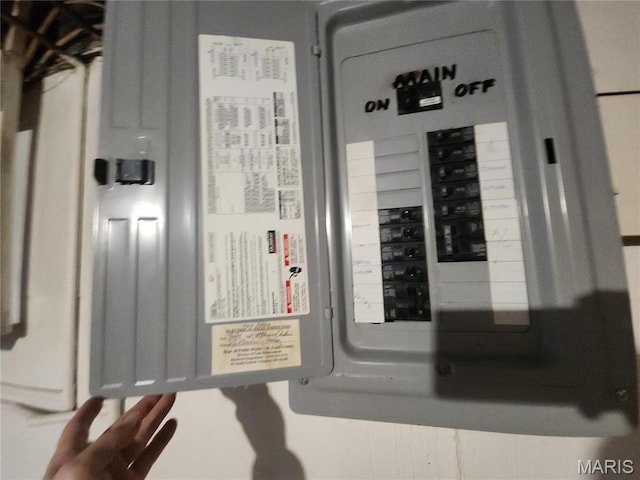 9409 Aetna Dr, Saint Louis, MO 63137 - utility room featuring electric panel